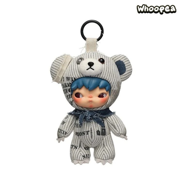 Whoopea Bear Costume Doll And Keychain obraz 3