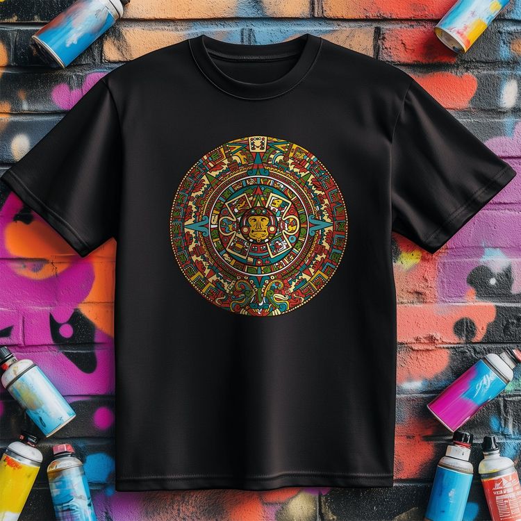 Aztec Crest T-Shirt - Time-Traveling US