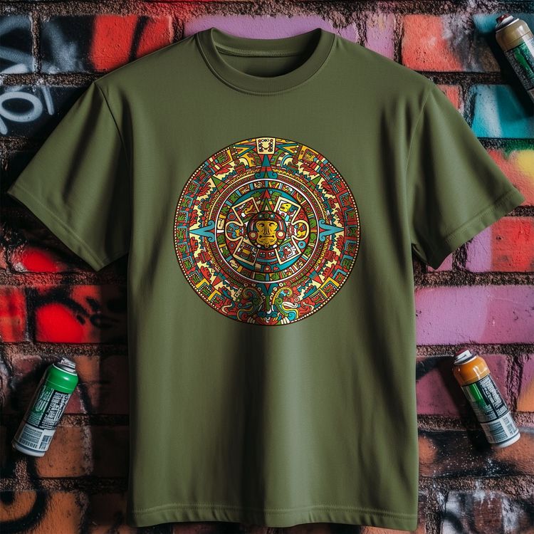 Aztec Crest T-Shirt - Time-Traveling US 2