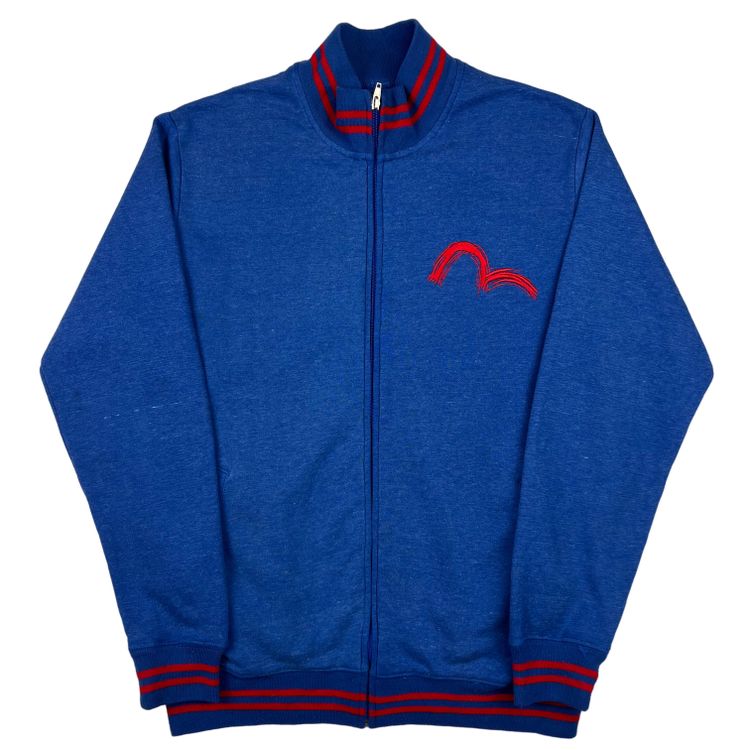 Bring It Back Evisu Blue Embroidered Zip Up Sweatshirt product image