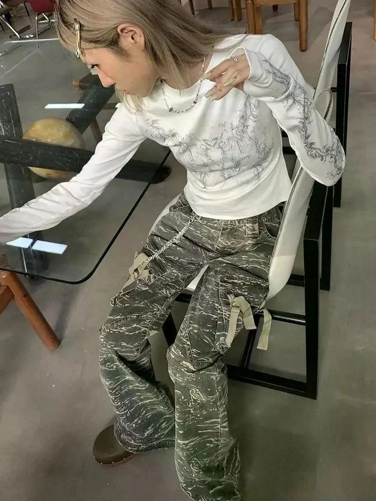 Long Sleeve Printed Top image 1