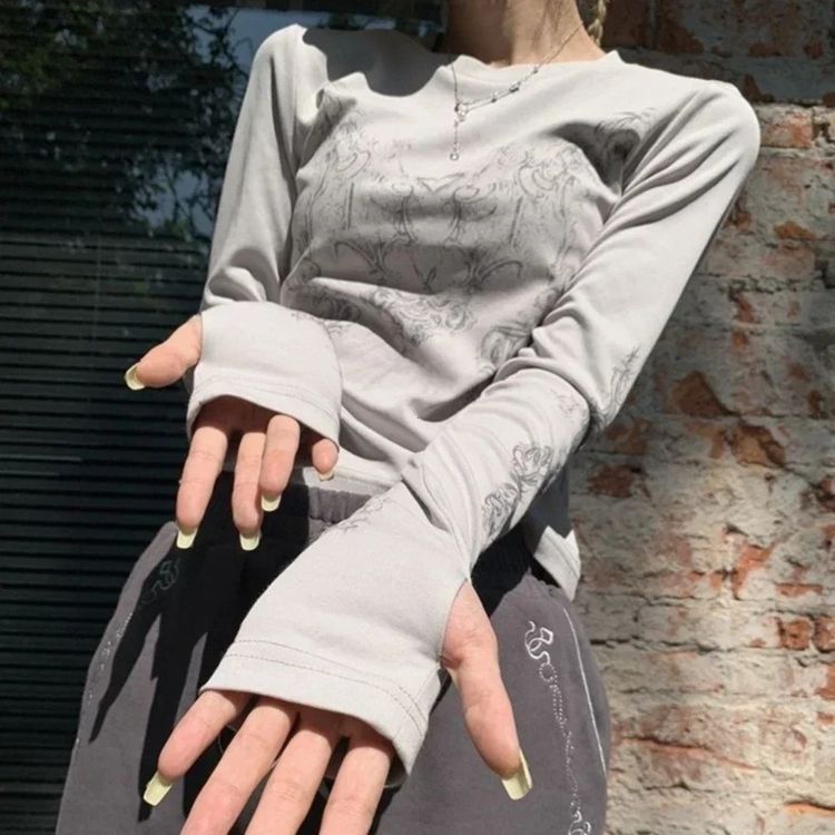 Long Sleeve Printed Top image 3
