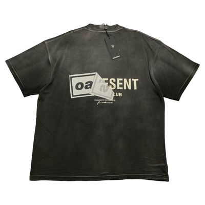 Represent Medium Oasis Owners Club Stained Black Tee