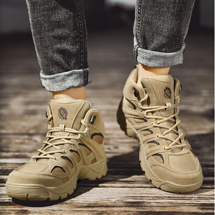 Beige Hiking Boots image 1