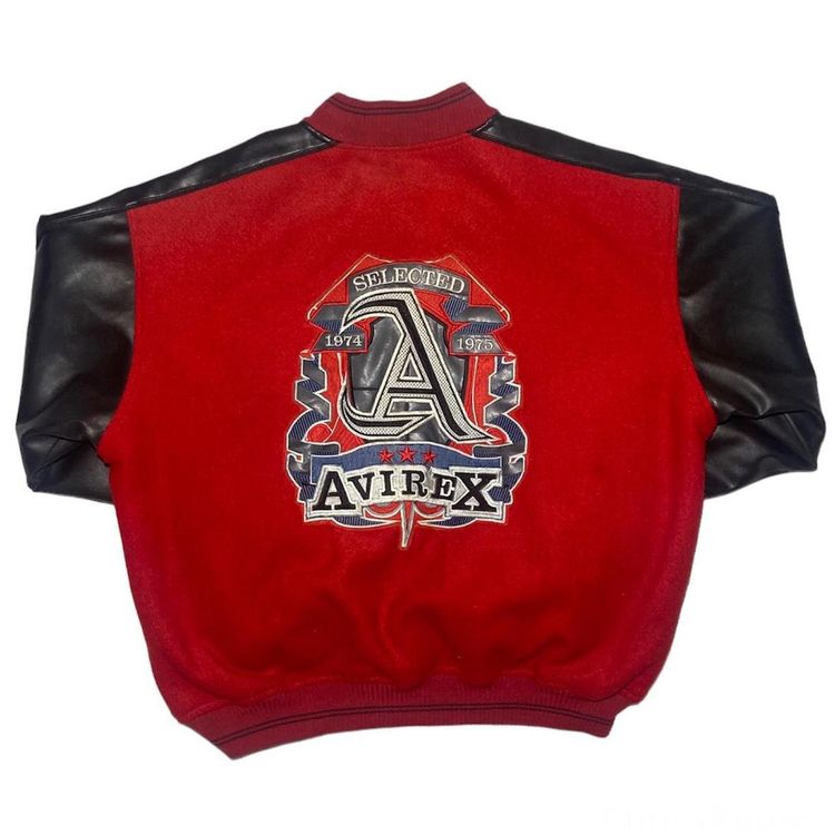Reversible Avirex wool and leather jacket image 2