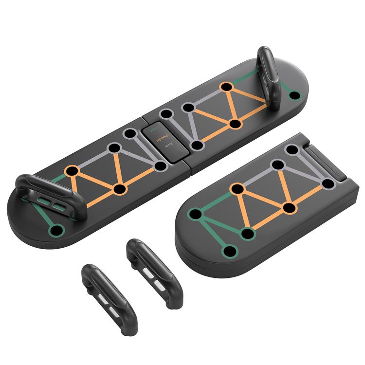 Other SPORTNOW Foldable Push Push Up Board With Non-Slip Pads, For Chest, Arms, Shoulders, Black product image