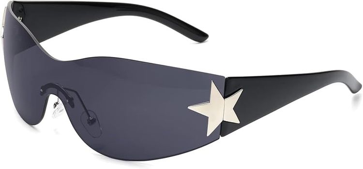 Other Black Shield Sunglasses With Star Detail product image
