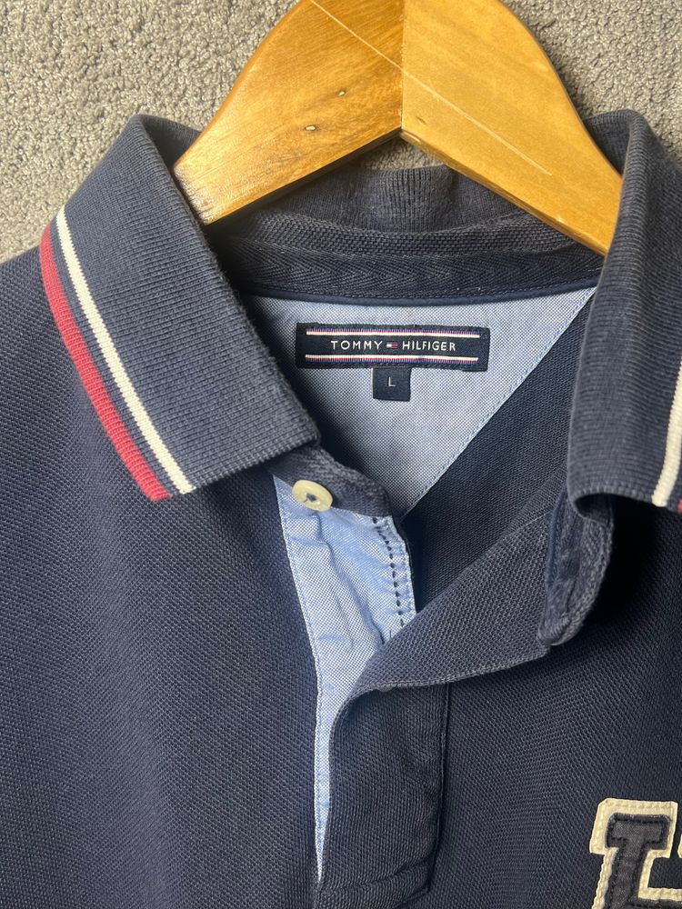 Tommy Hilfiger Navy Blue Polo Shirt imagen 3