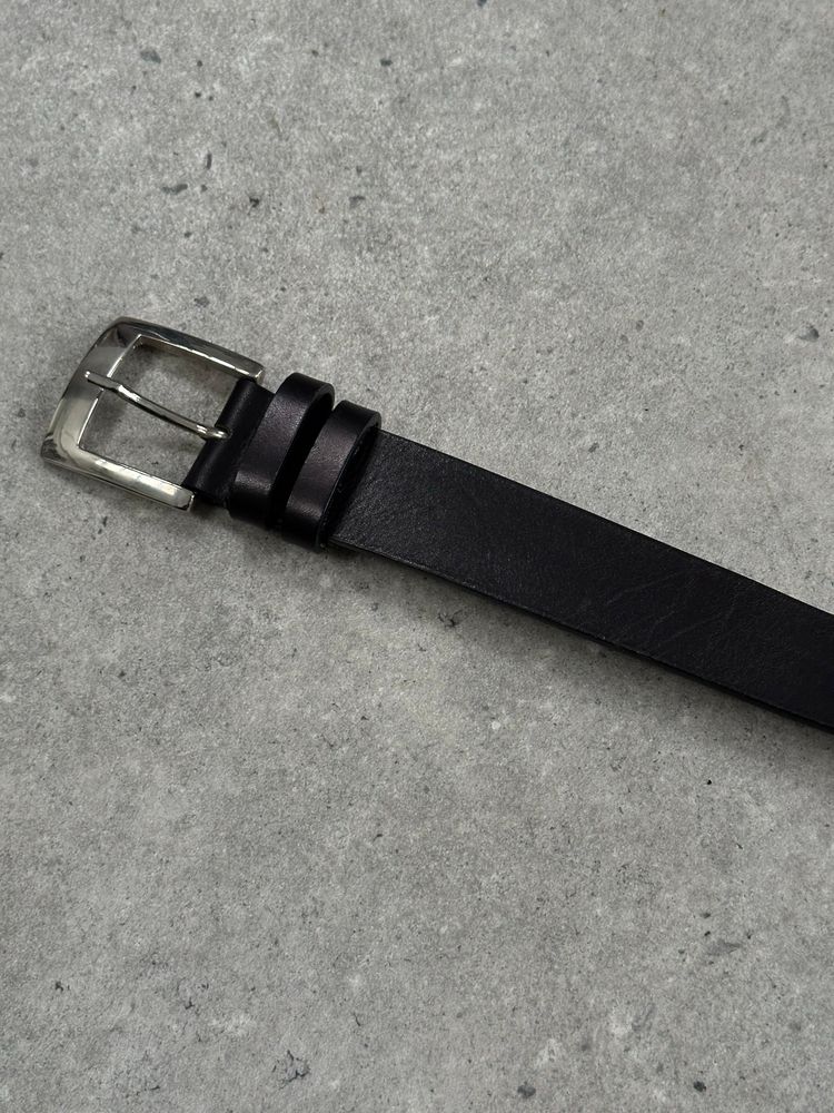 Armani Jeans 2000s Leather Logo Belt - W26-29 image 4