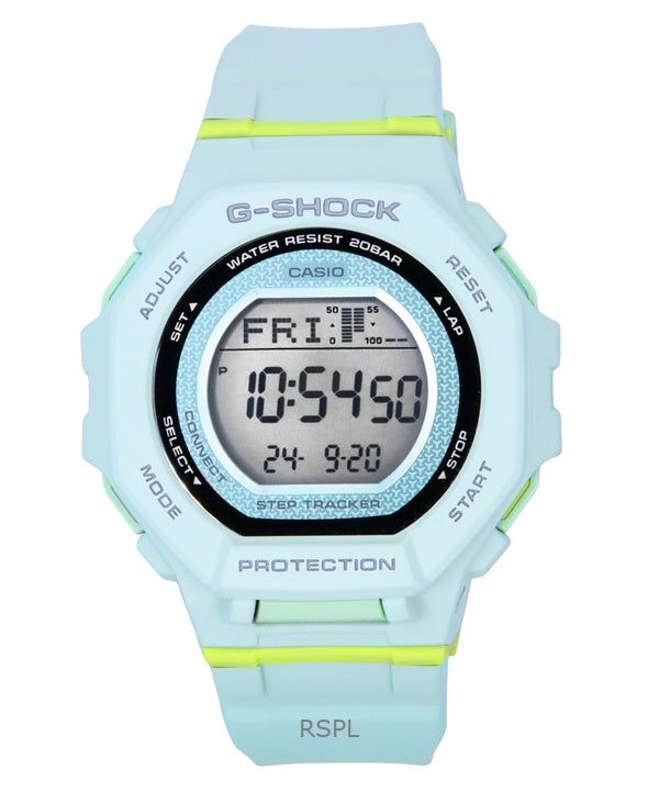 Casio G-Shock G-Squad Digital Smartphone Link Pale Green Bio-Based Resin Quartz GMD-B300-3 200M Women's Watch image 1