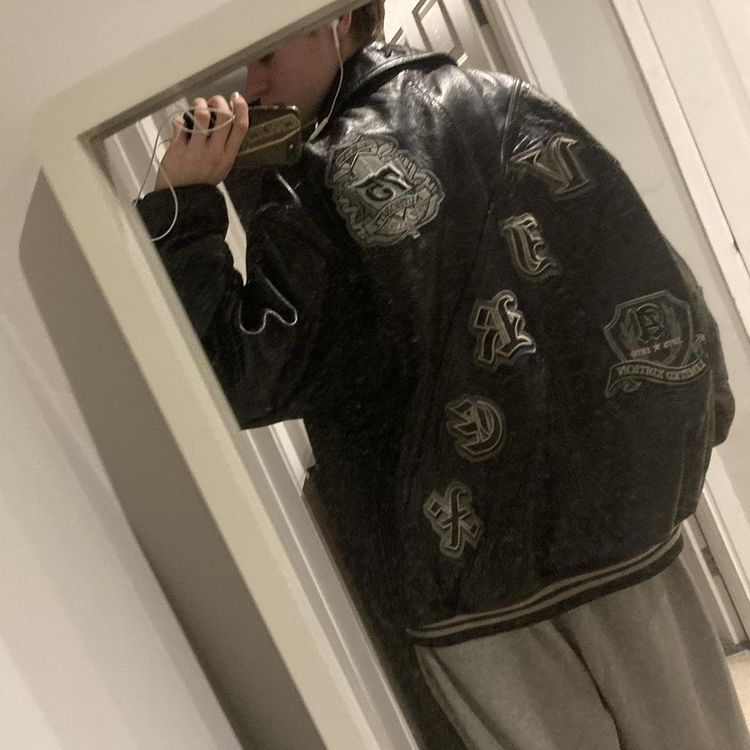 Avirex shown on a size small.
