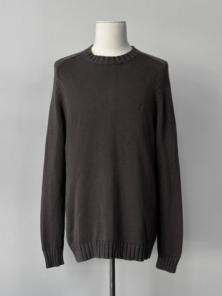 Yves Saint Laurent Pour Homme 2000s Pure Cotton Knit Logo Jumper - XL image 1