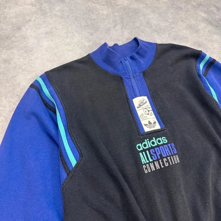 Vintage Adidas quarter zip jumper image 2