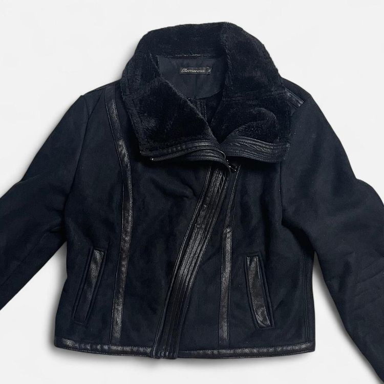 Black Jacket With Faux Fur Lining