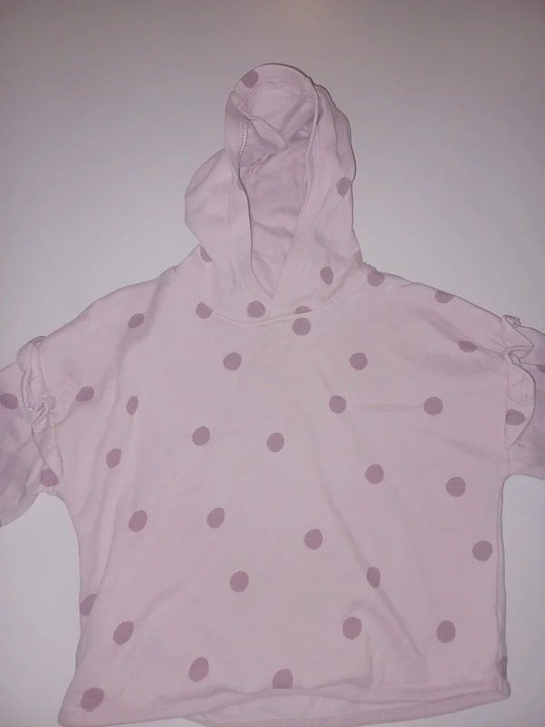 Pink Polka Dot Hoodie And Pants Set image 1