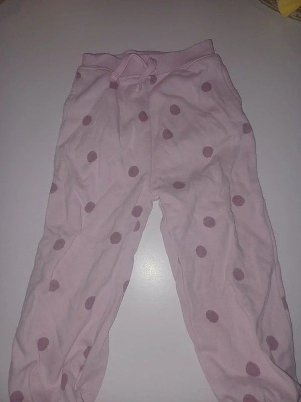 Pink Polka Dot Hoodie And Pants Set image 3