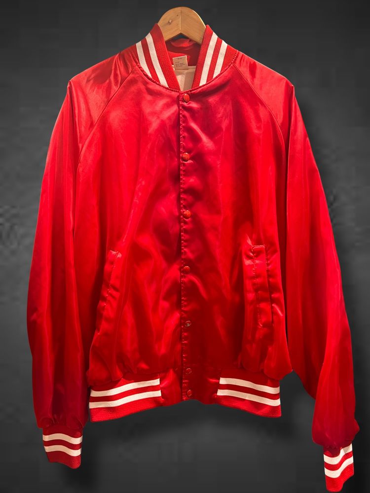 Other Red Satin Bomber Jacket product image