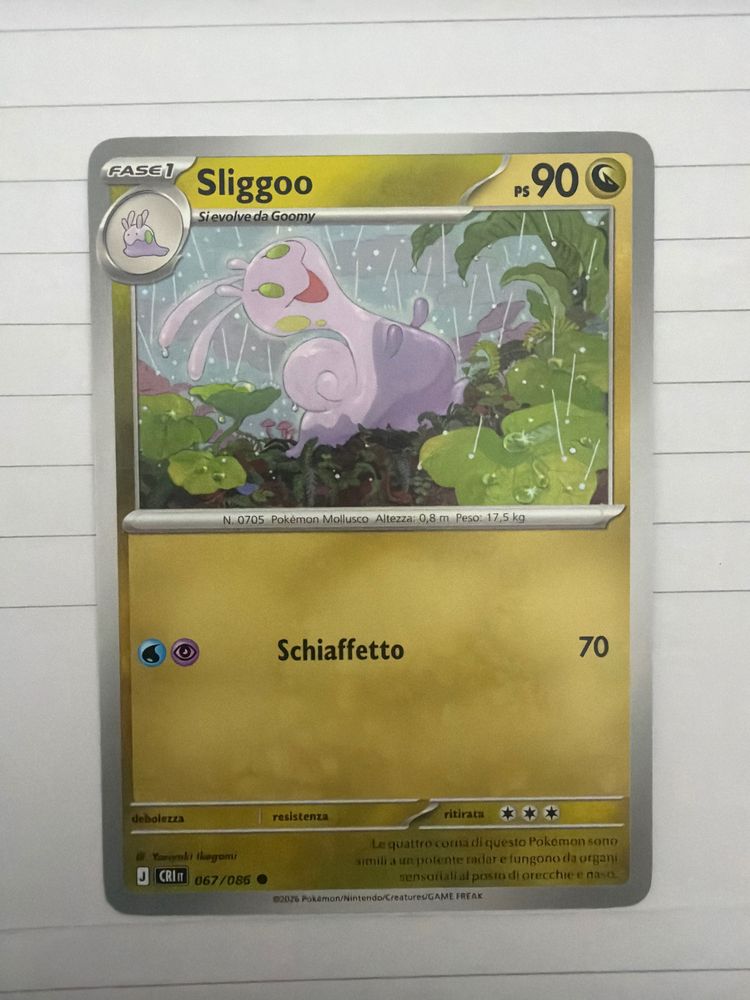 Sliggoo Pokémon Trading Card imagen 1
