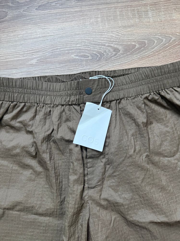 Brown COS Nylon-Ripstop Parachute Shorts (XL) image 2