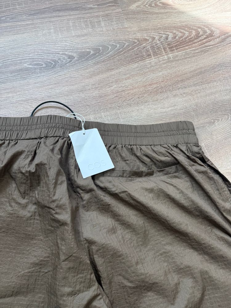 Brown COS Nylon-Ripstop Parachute Shorts (XL) image 9