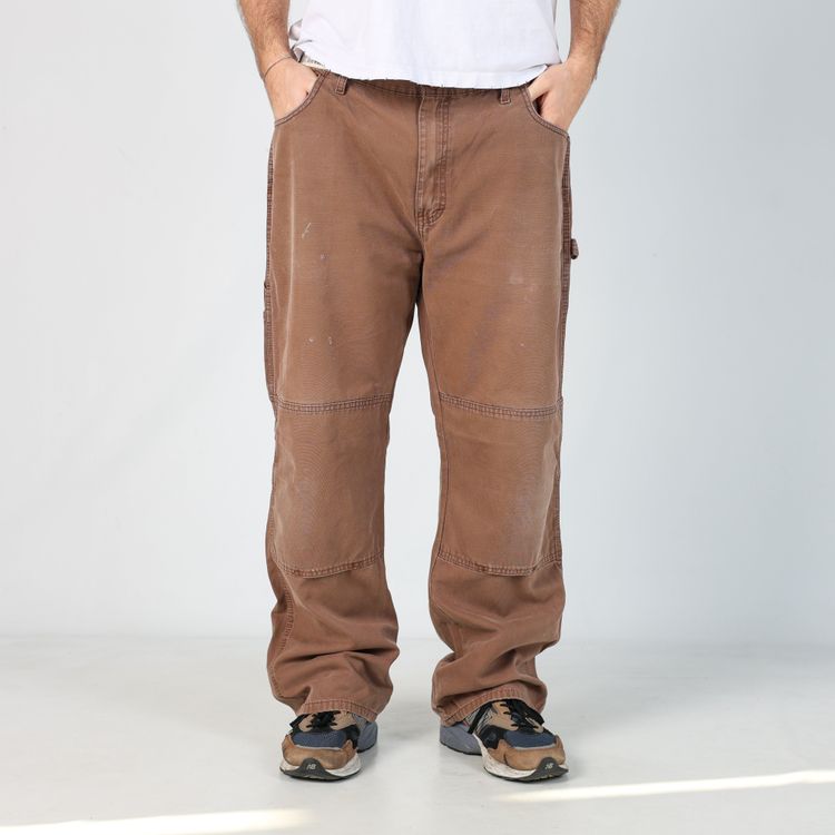 Brown 90s Dickies Canvas Carpenter Jeans (38x30) 3