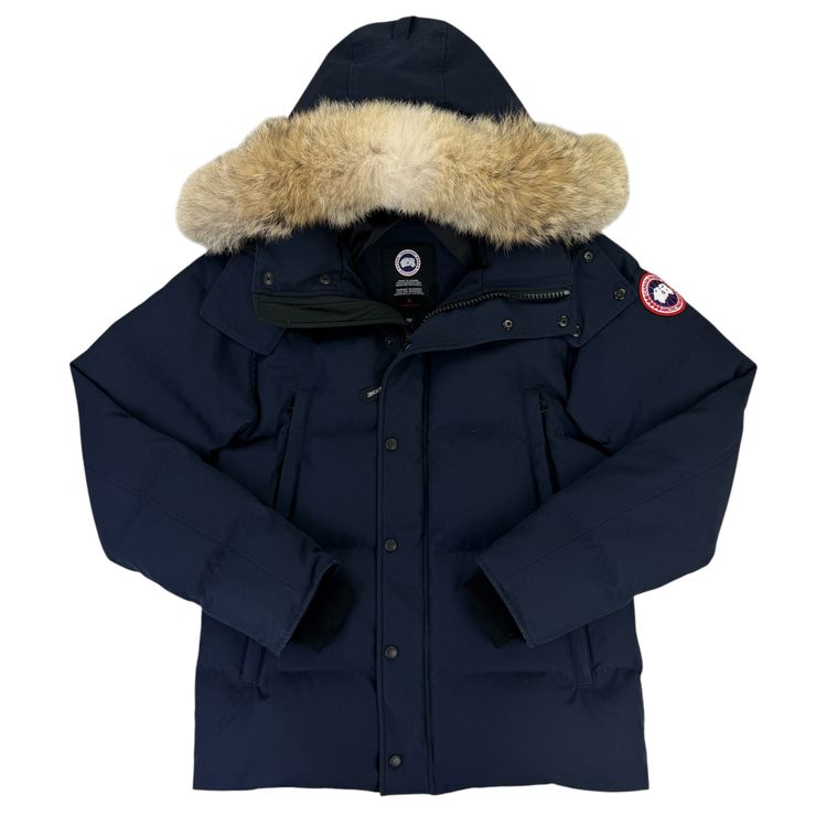 Canada Goose Men’s Wyndham Navy Parker Jacket - Medium imagen 5