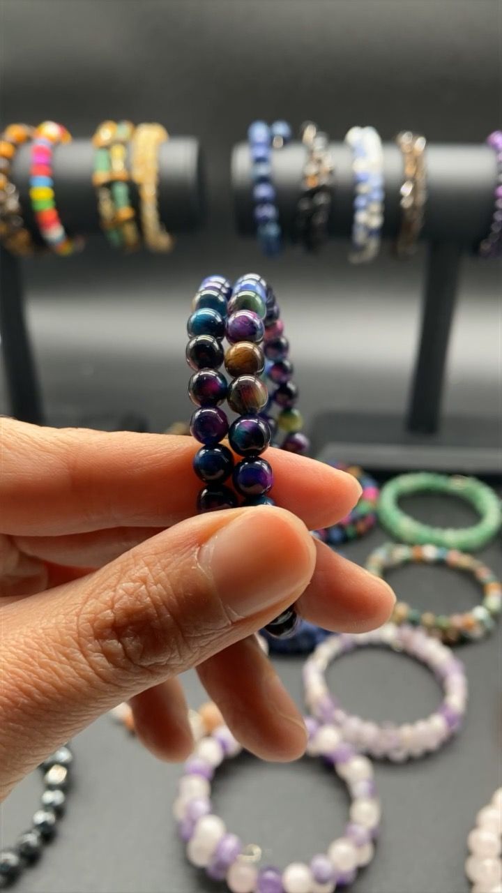 Galaxy tigers eye bracelet