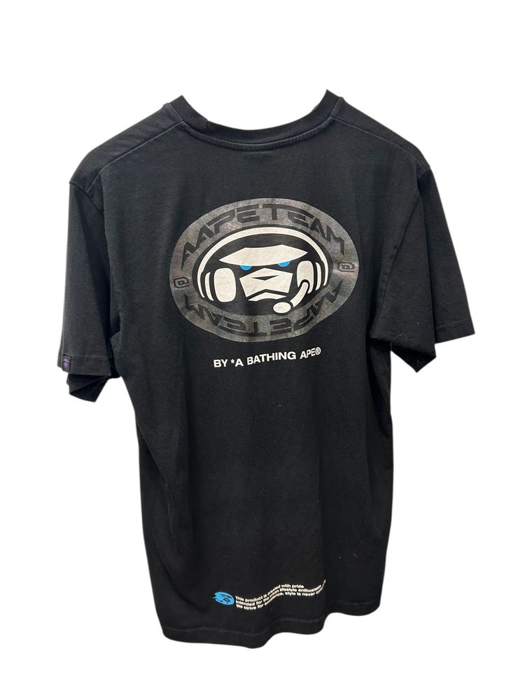 Aape By A Bathing Ape Black Graphic T-Shirt