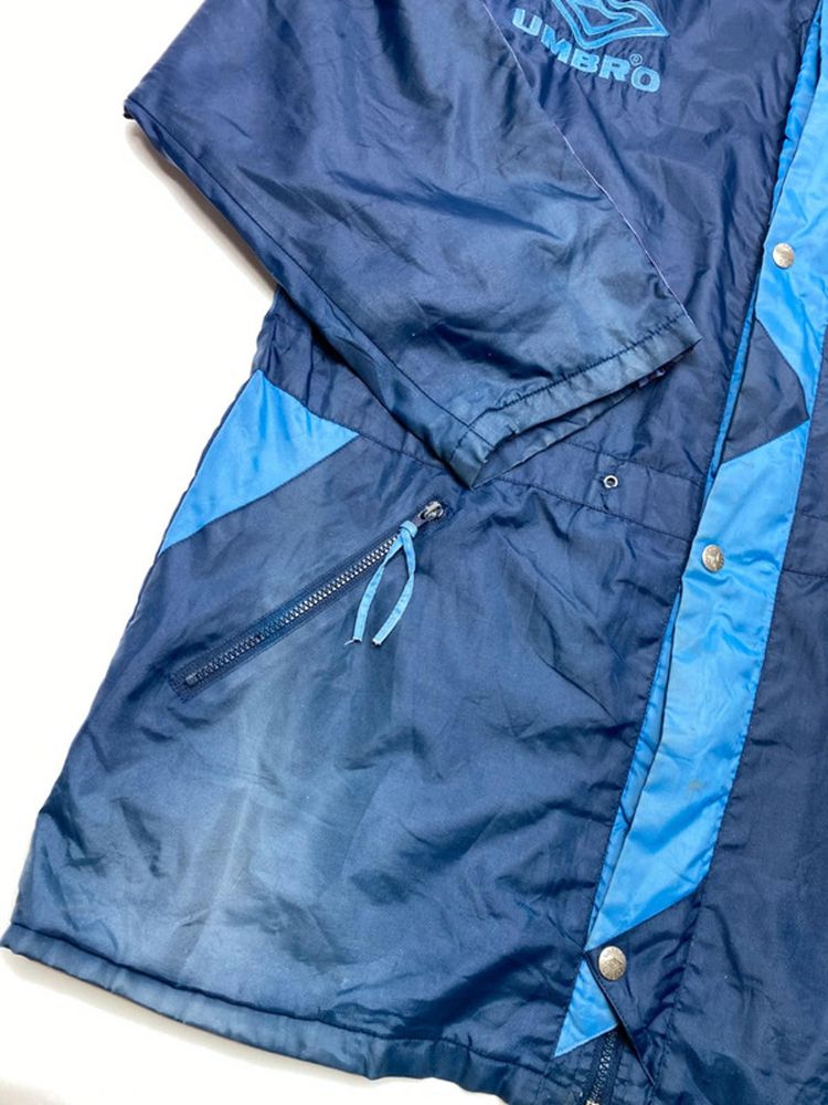 Vintage Umbro Navy Blue & Purple Hooded Windbreaker Jacket image 13