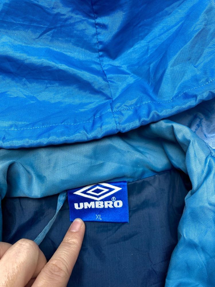 Vintage Umbro Navy Blue & Purple Hooded Windbreaker Jacket image 7