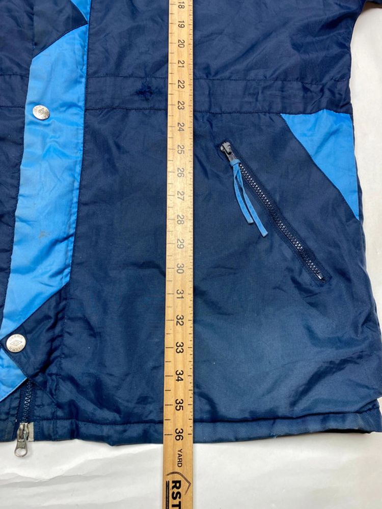 Vintage Umbro Navy Blue & Purple Hooded Windbreaker Jacket image 10