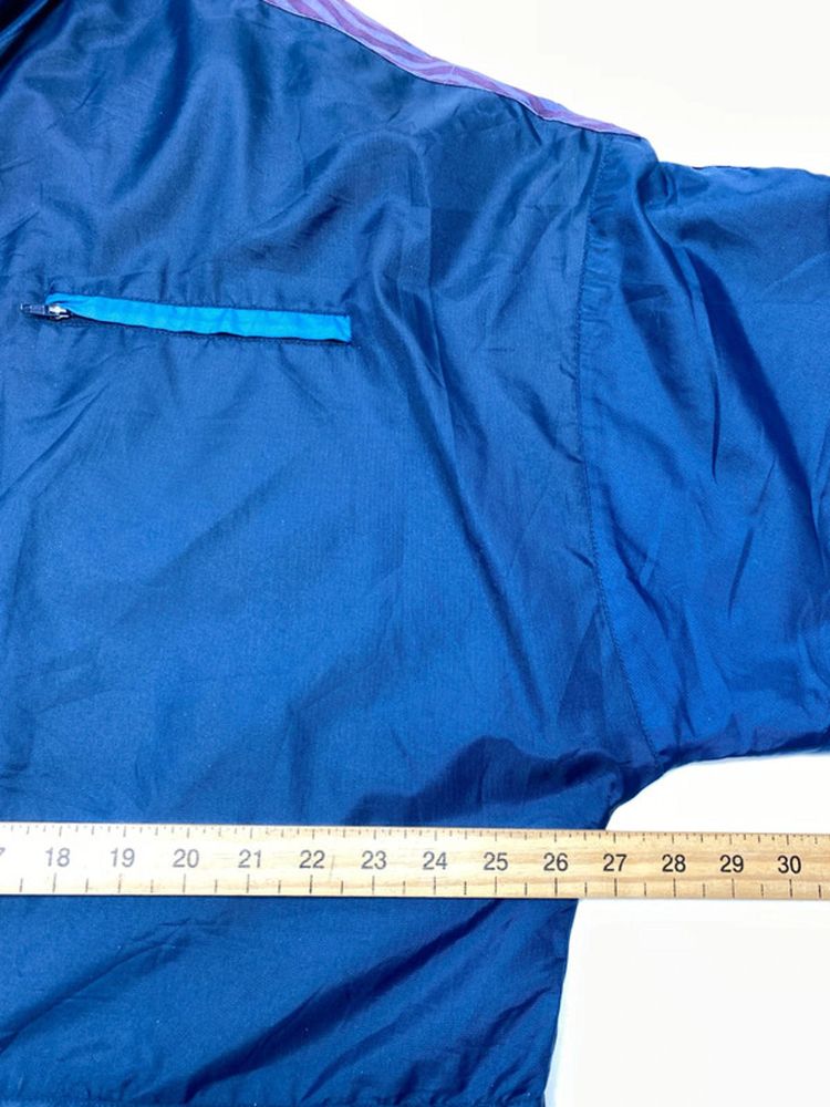 Vintage Umbro Navy Blue & Purple Hooded Windbreaker Jacket image 9