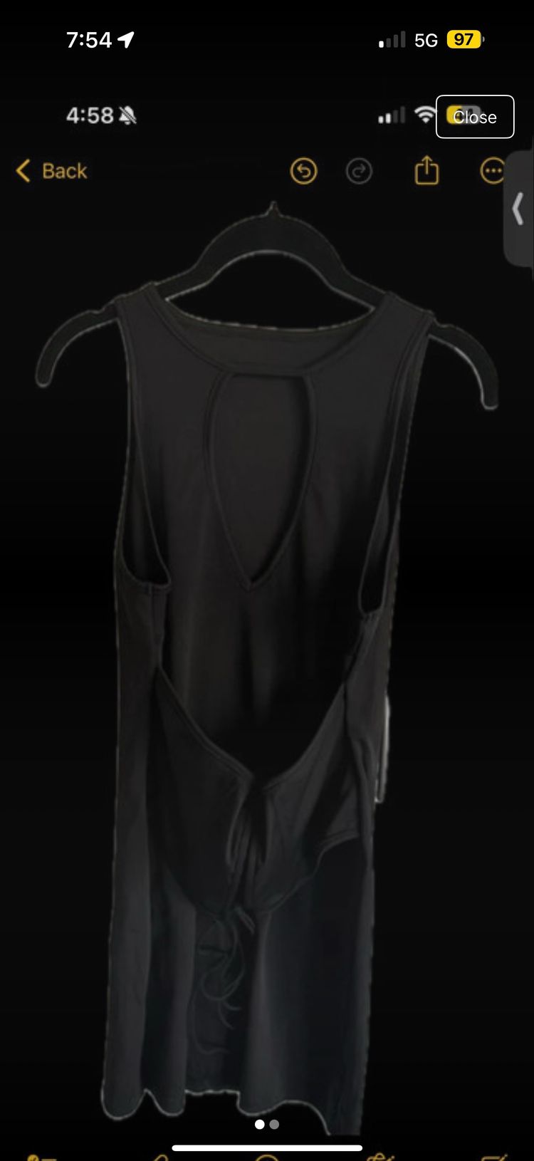 SHEIN Black Sleeveless Dress With Cutout Back product image