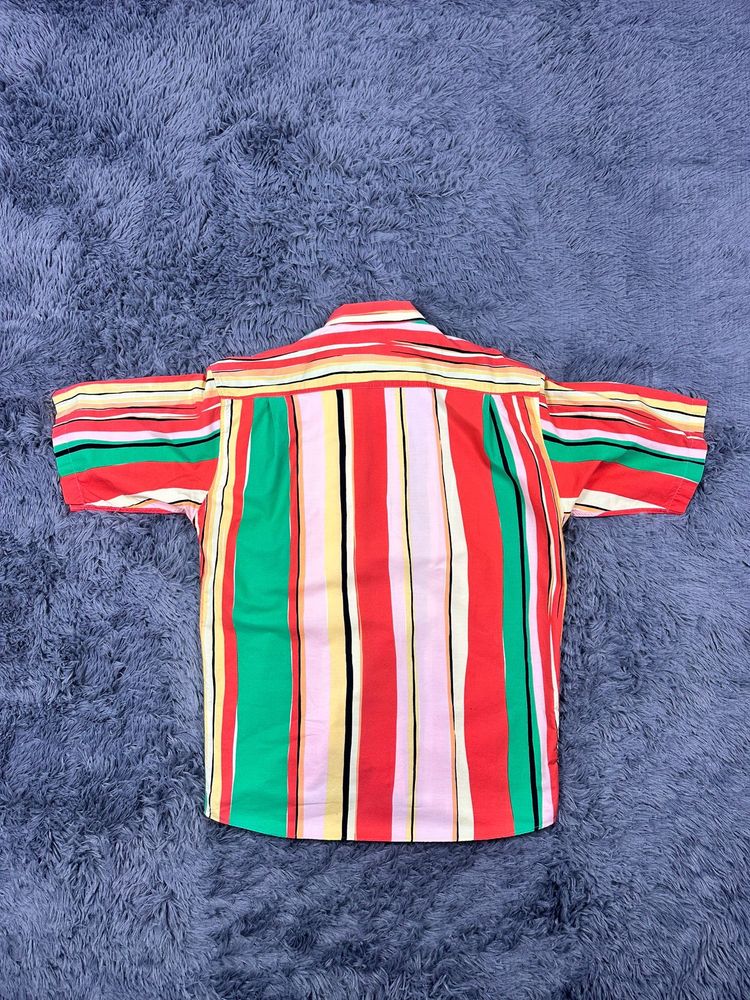 Iceberg Striped Short Sleeve Shirt 2
