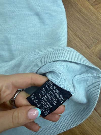 French Connection Baby Blue Knit Vest (M) 12