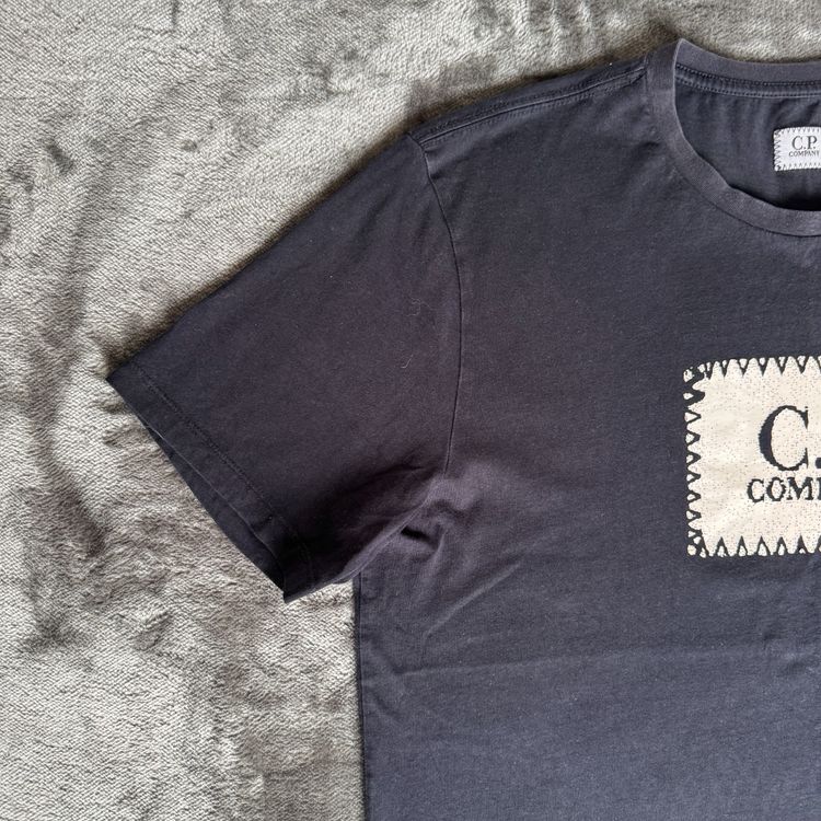 C.P. Company Navy Stamp Logo T-Shirt - Extra Large image 2
