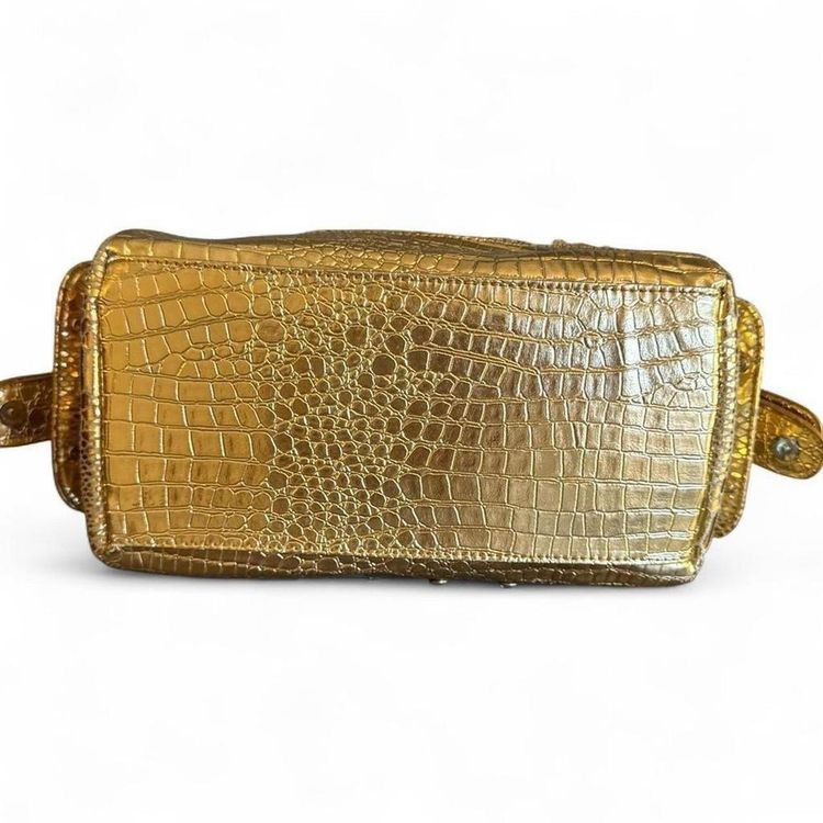 Lydc London Gold Snakeskin Handbag imagen 5