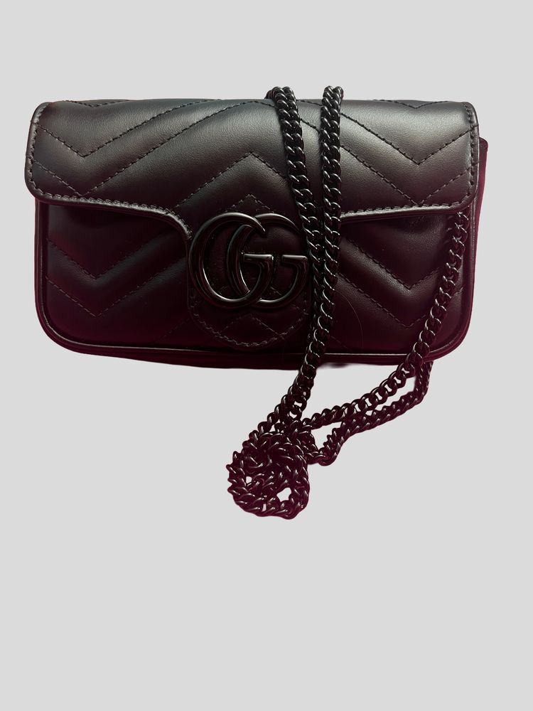 Gucci Gucci Black Leather Shoulder Bag product image