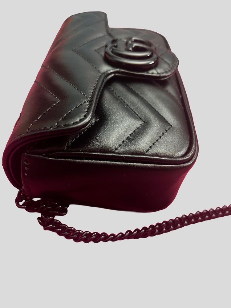 Gucci Black Leather Shoulder Bag 4