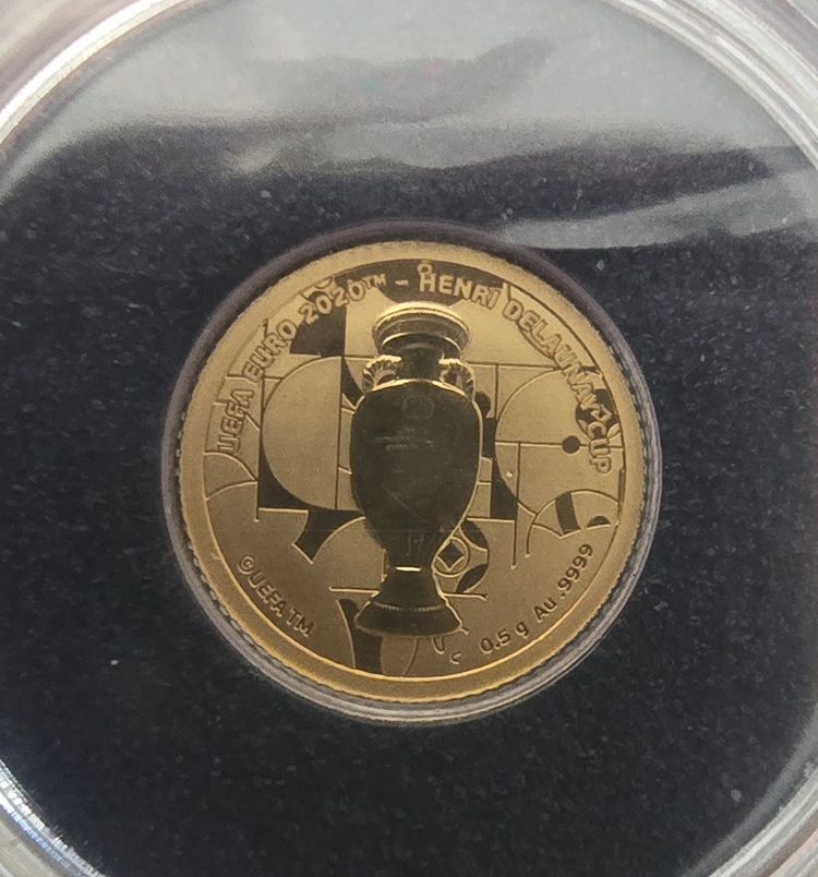 0.5g Euro 2021 cup 999 gold coin