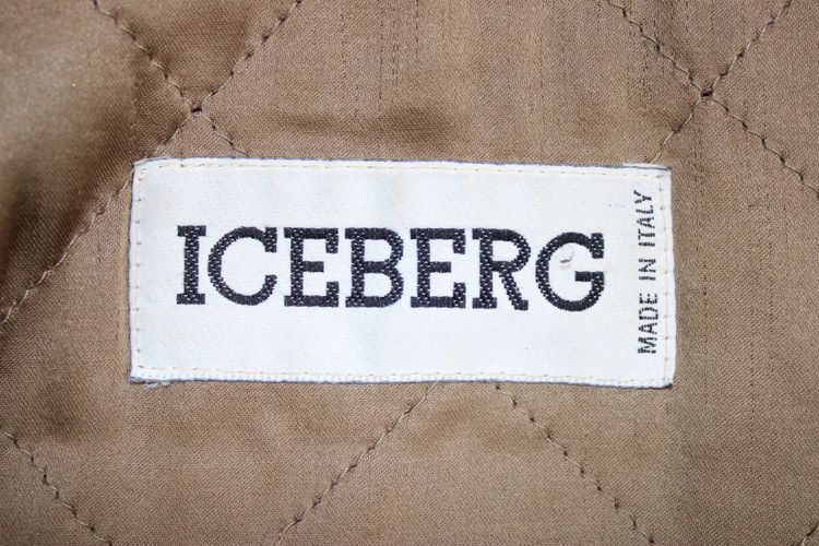 ICEBERG 90'S VINTAGE MONTGOMERY WOOL CASHMERE & LEATHER DUFFEL COAT JACKET LARGE imagen 8
