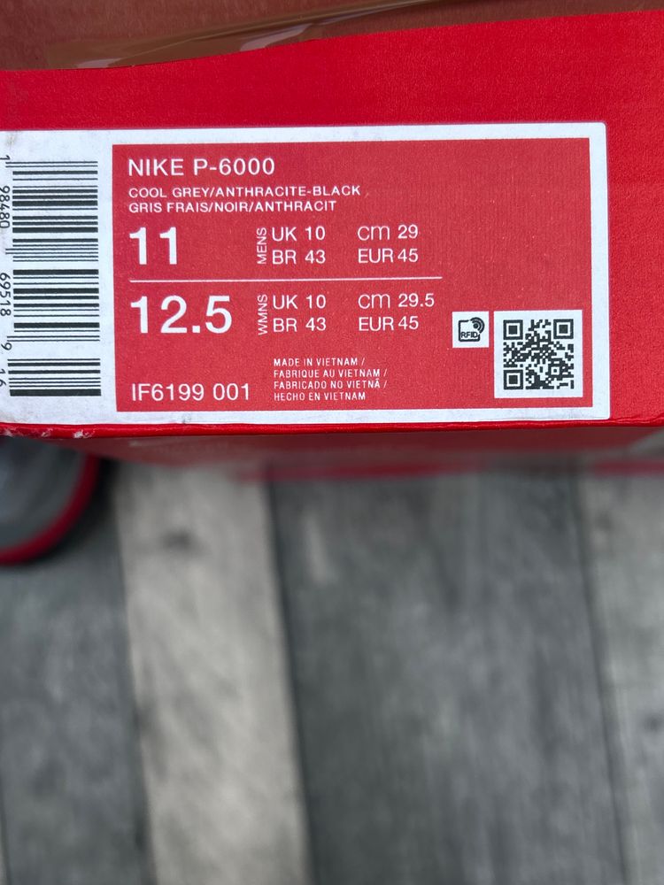 Nike P6000 Trainers ‘Cool Grey Anthracite’ - Size UK 10  image 10