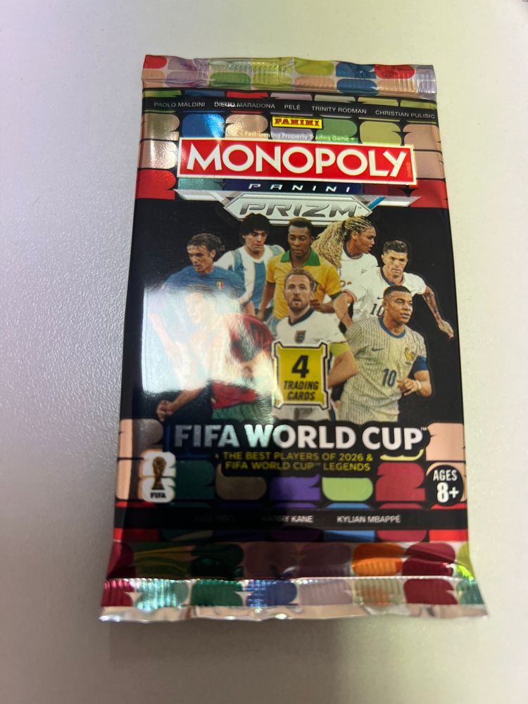 1 pack x Monopoly Panini Fifa World Cup 