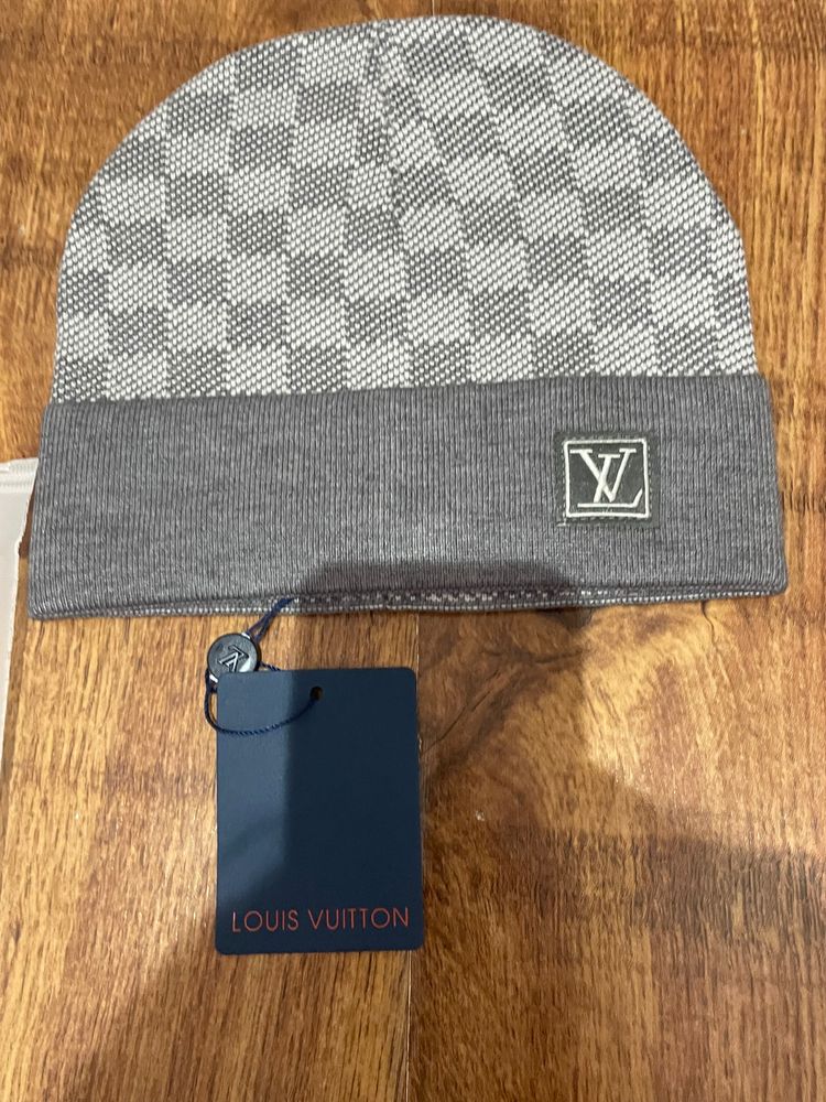 Louis Vuitton Checkered Knit Beanie Hat image 2