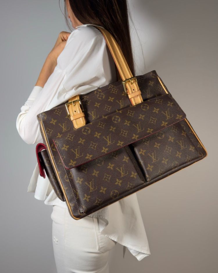 Louis Vuitton Borsa Multiple Cité Tela Monogram Marrone — Pre-owned Autentica obraz 3