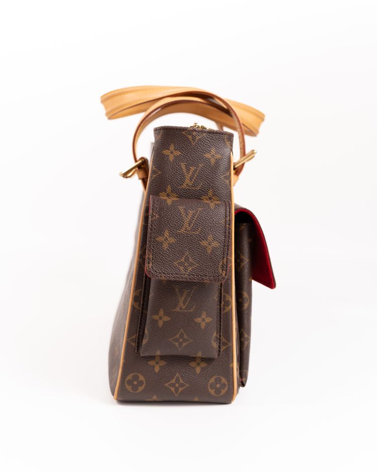 Louis Vuitton Borsa Multiple Cité Tela Monogram Marrone — Pre-owned Autentica obraz 4