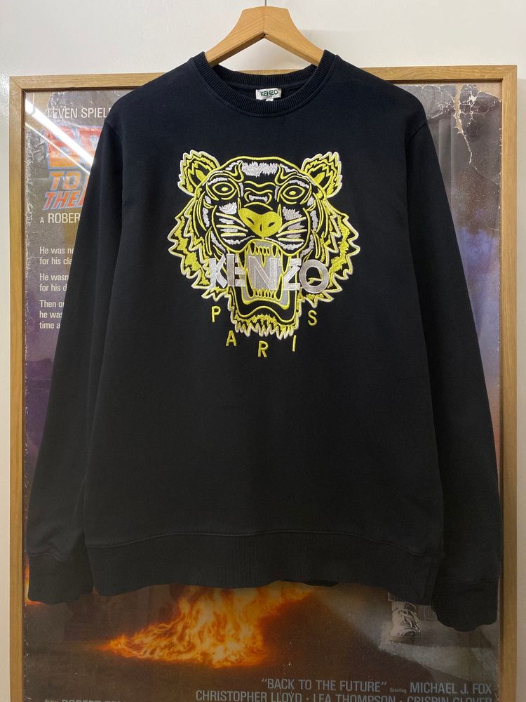 FW2019 Kenzo Paris Tiger Patch Design Sweatshirt obraz 1