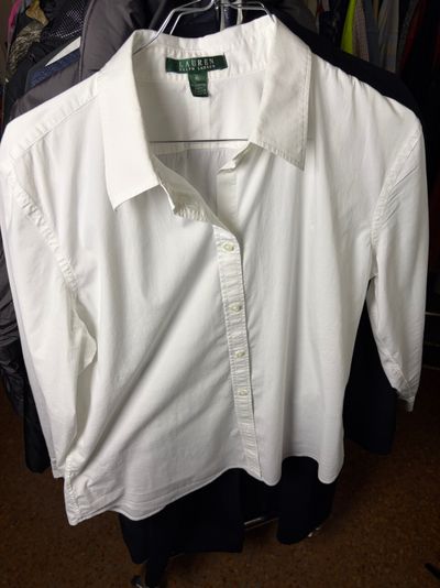 Lauren Ralph Lauren White Button-Up Shirt