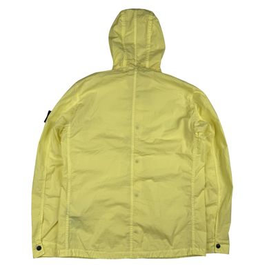 Stone Island 2020 Yellow Lightweight Cotton Blend Hooded Jacket Overshirt - Medium 7