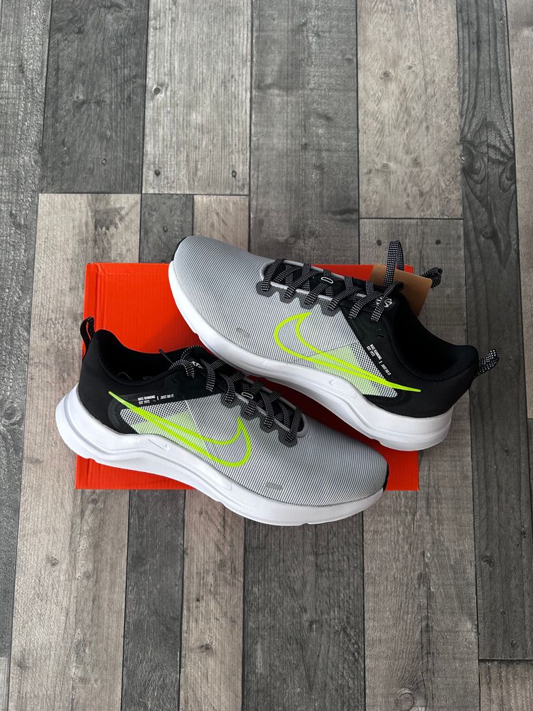 Nike DownShifter Gym Training Running Shoes ‘ Smoke Grey Volt’ - Size UK 8.5 / 11